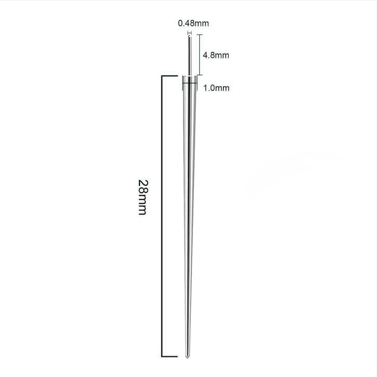Insertion Taper for Flat Back Earrings