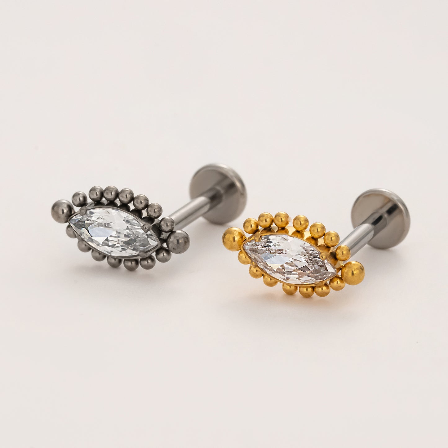Celestial Eye Flat Back Titanium Stud Earring