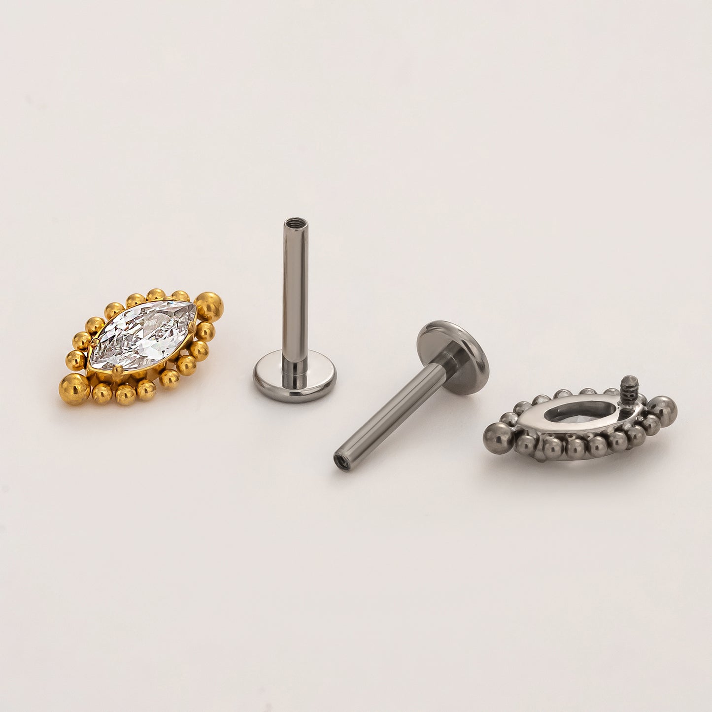 Celestial Eye Flat Back Titanium Stud Earring