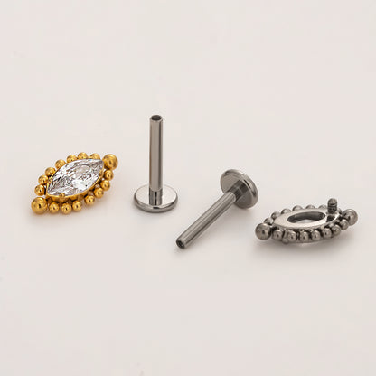 Celestial Eye Flat Back Titanium Stud Earring