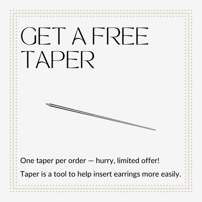 Shimmer Triangle Titanium Flat Back Stud Earring (Internally Threaded)