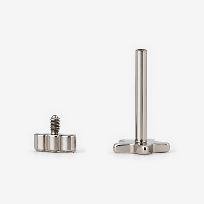 Mini Trio earring with detached top and titanium post